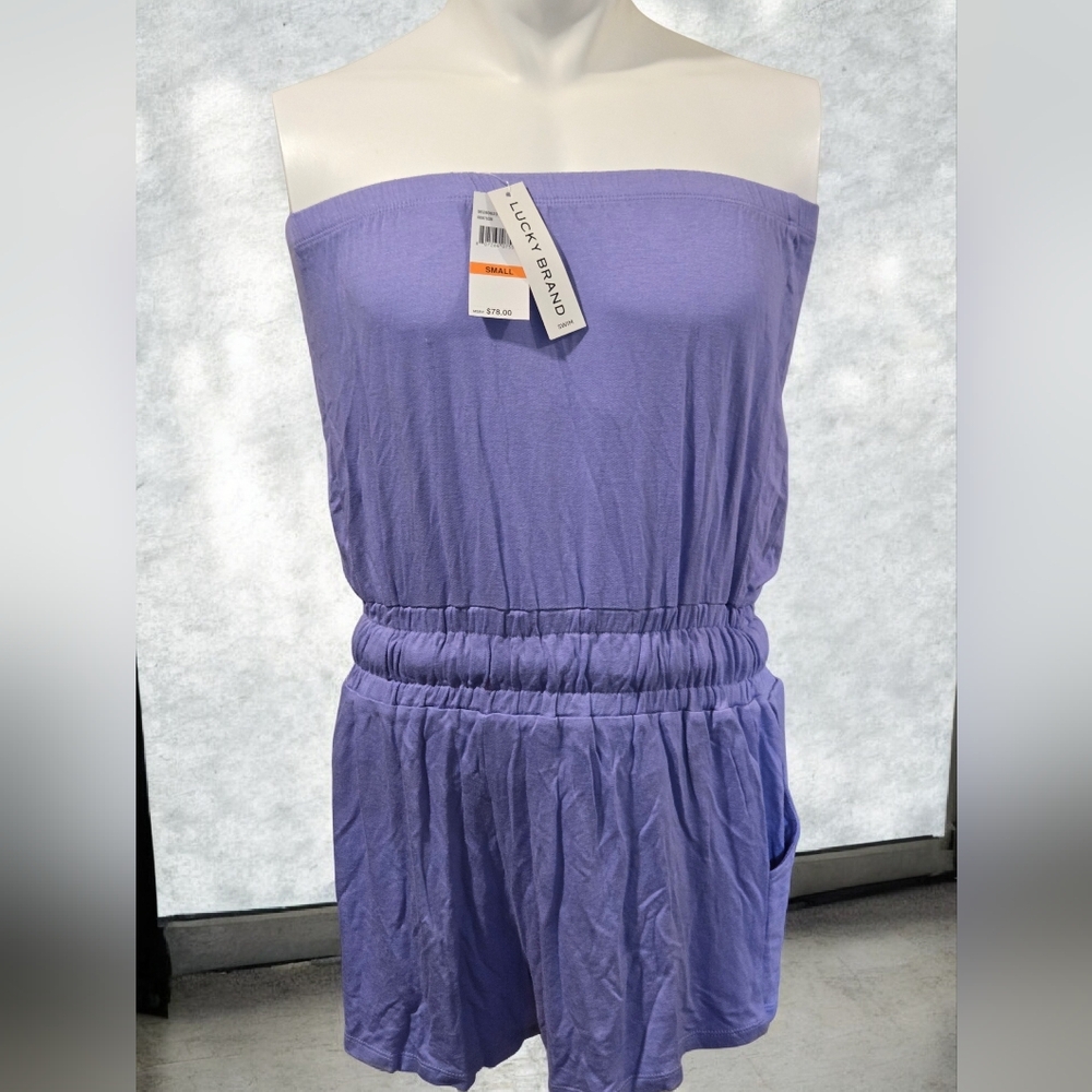 Lucky Brand Lavender Romper Swimwear Sleeveless